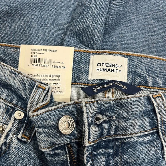 Citizens Of Humanity Anissa Blue Straight Leg Jeans - Picture 10 of 11